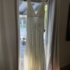 Lulus White Lace Dress (wedding)